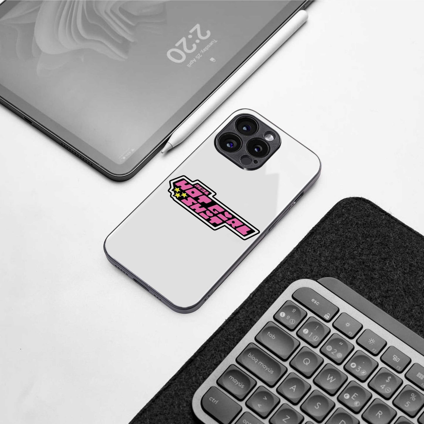 Hot Girl Energy Phone Case for Iphone 16 | Glass Case