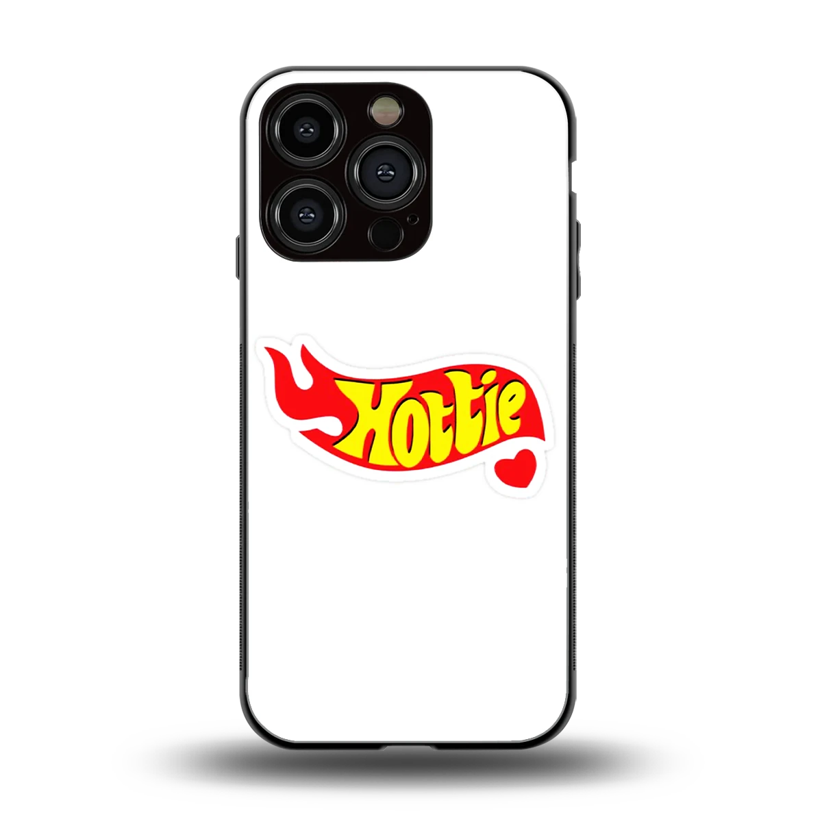 Hottie back phone cover | glass case for iphone 16 pro