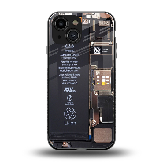 Inside Out back phone cover | glass case for iphone 13 mini