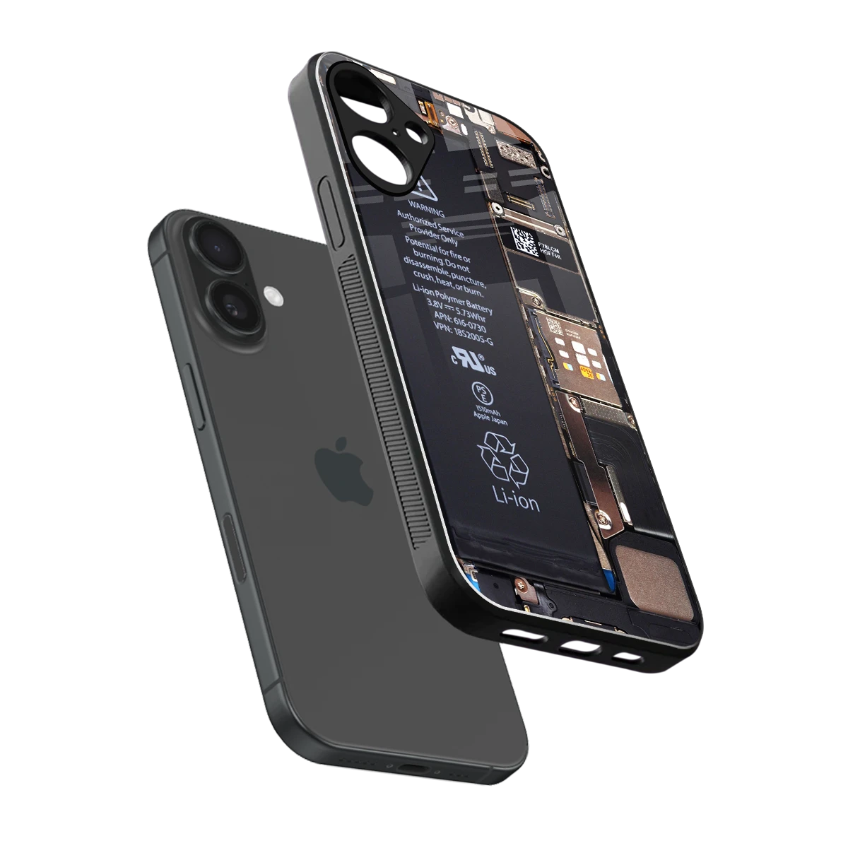 Inside Out sleek iphone 16 plus cover with tempered glass back and TPU edges