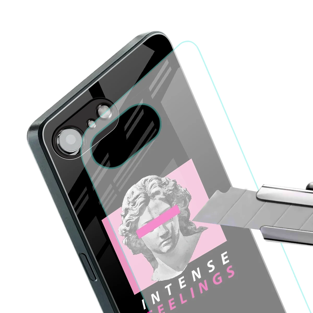 Intense Feelings stylish phone case for iphone 16e | glossy glass and slim fit