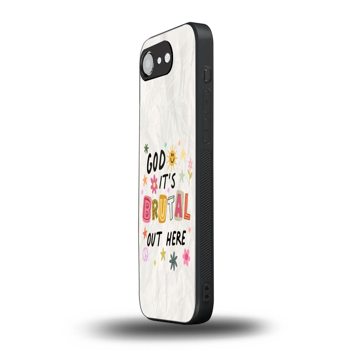 It's Brutal Out Here iphone 16e mobile cover | shockproof glass phone case