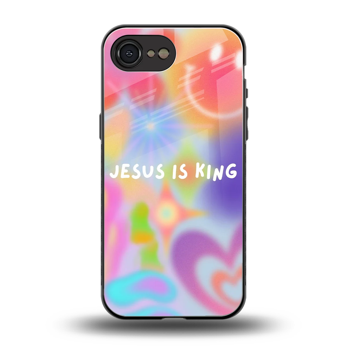 Jesus Is King back phone cover | glass case for iphone 16e