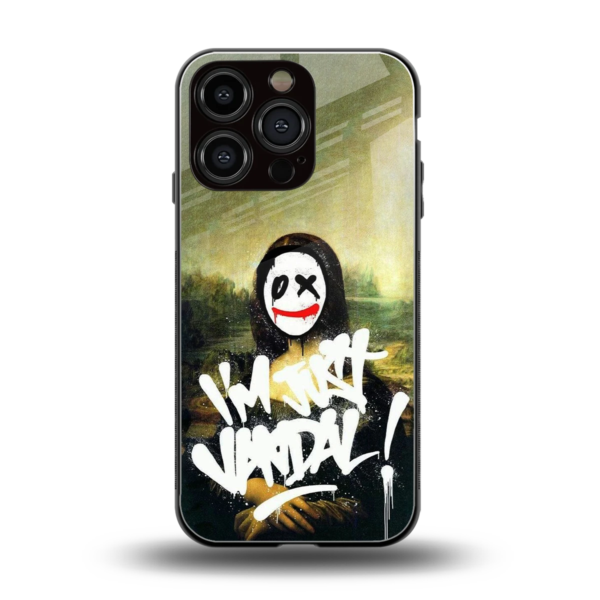 Joker Lisa back phone cover | glass case for iphone 16 pro