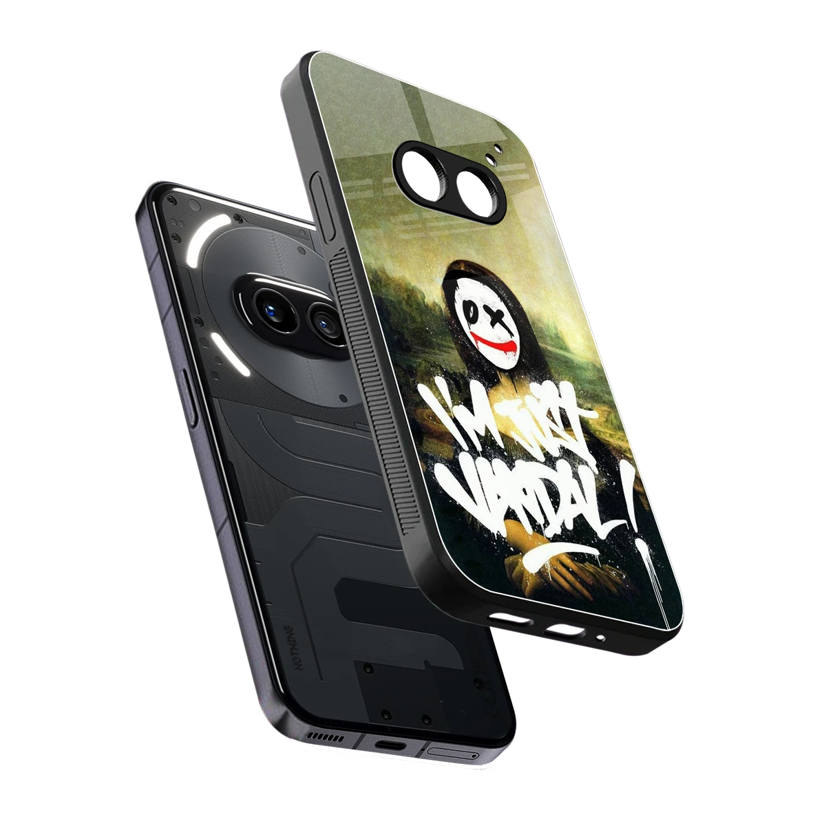 Joker Lisa sleek nothing phone 2a cover with tempered glass back and TPU edges