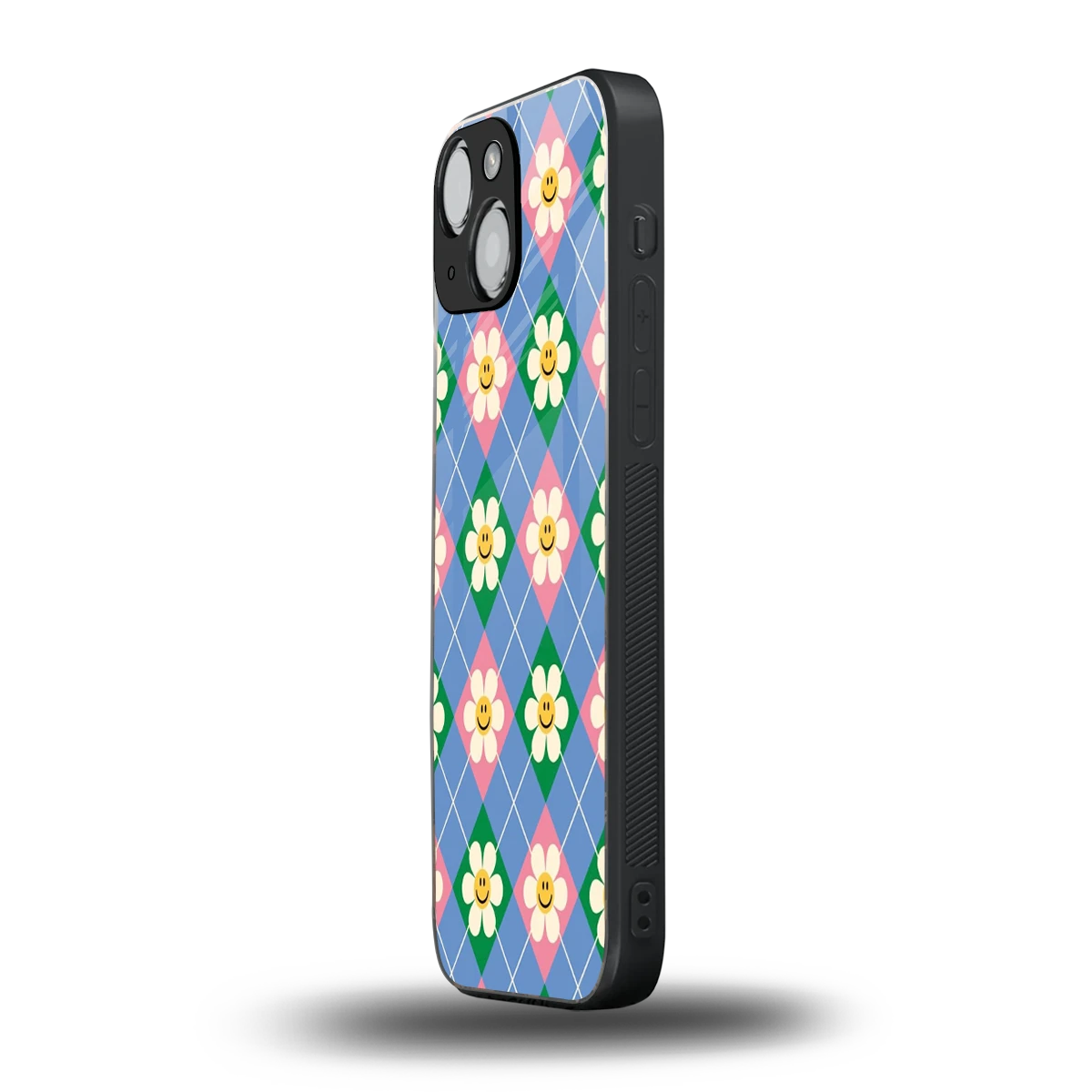 Joy Petals iphone 13 mini mobile cover | shockproof glass phone case