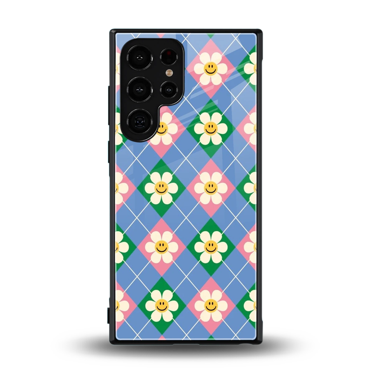 Joy Petals back phone cover | glass case for samsung galaxy s24 ultra