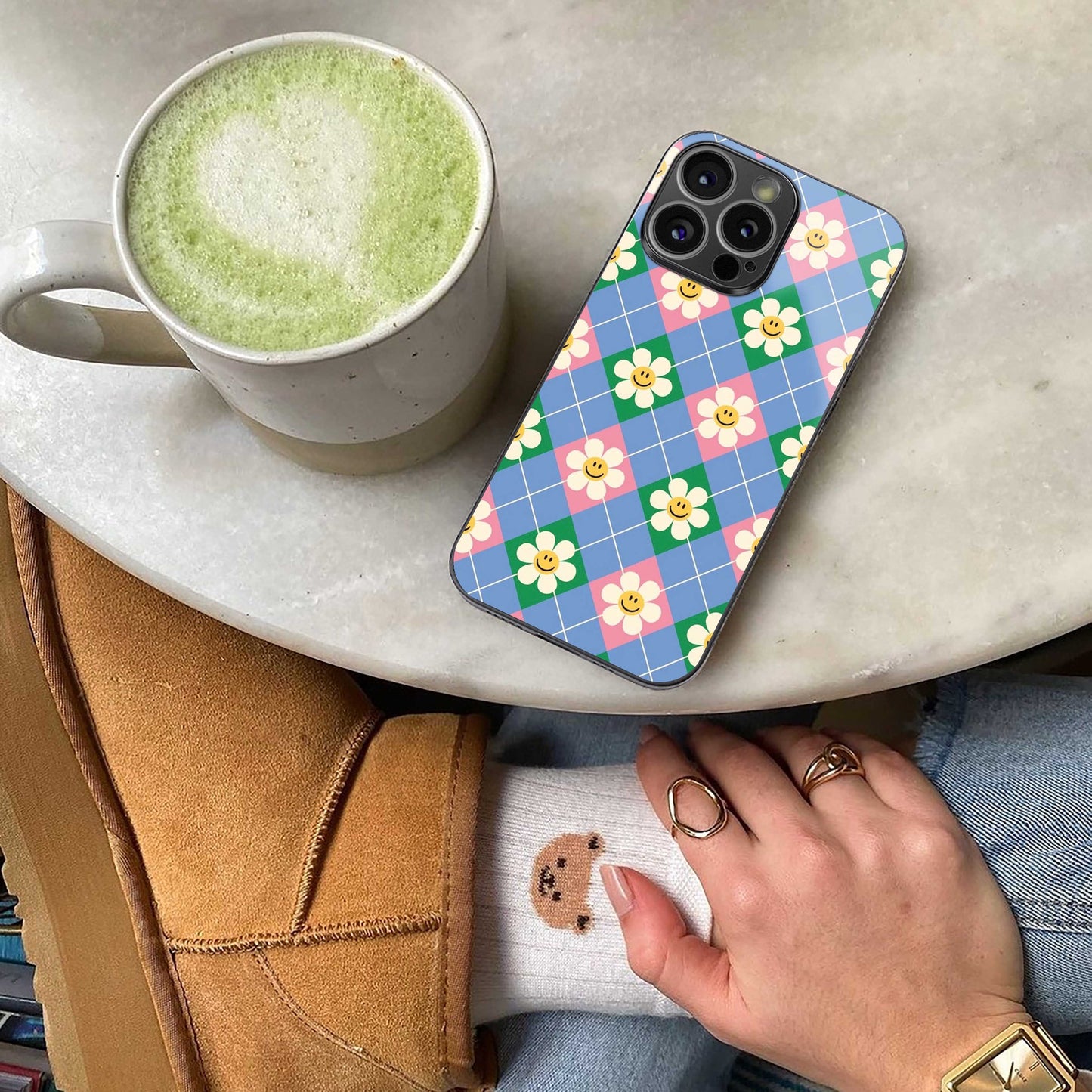 Joy Petals Phone Case for Iphone 16 | Glass Case