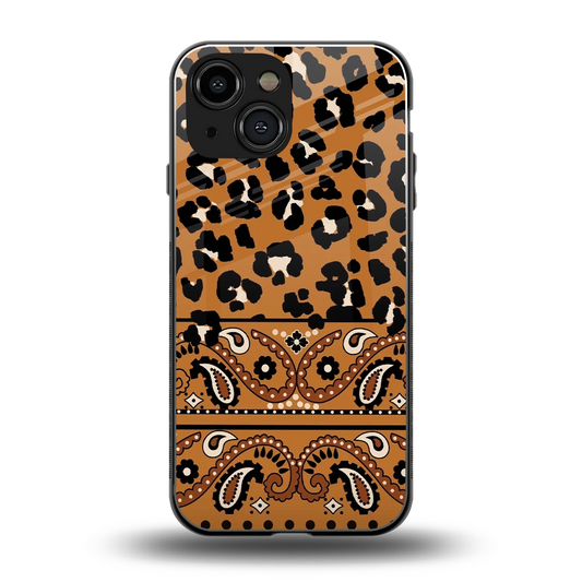 Jungle Bloom back phone cover | glass case for iphone 13 mini