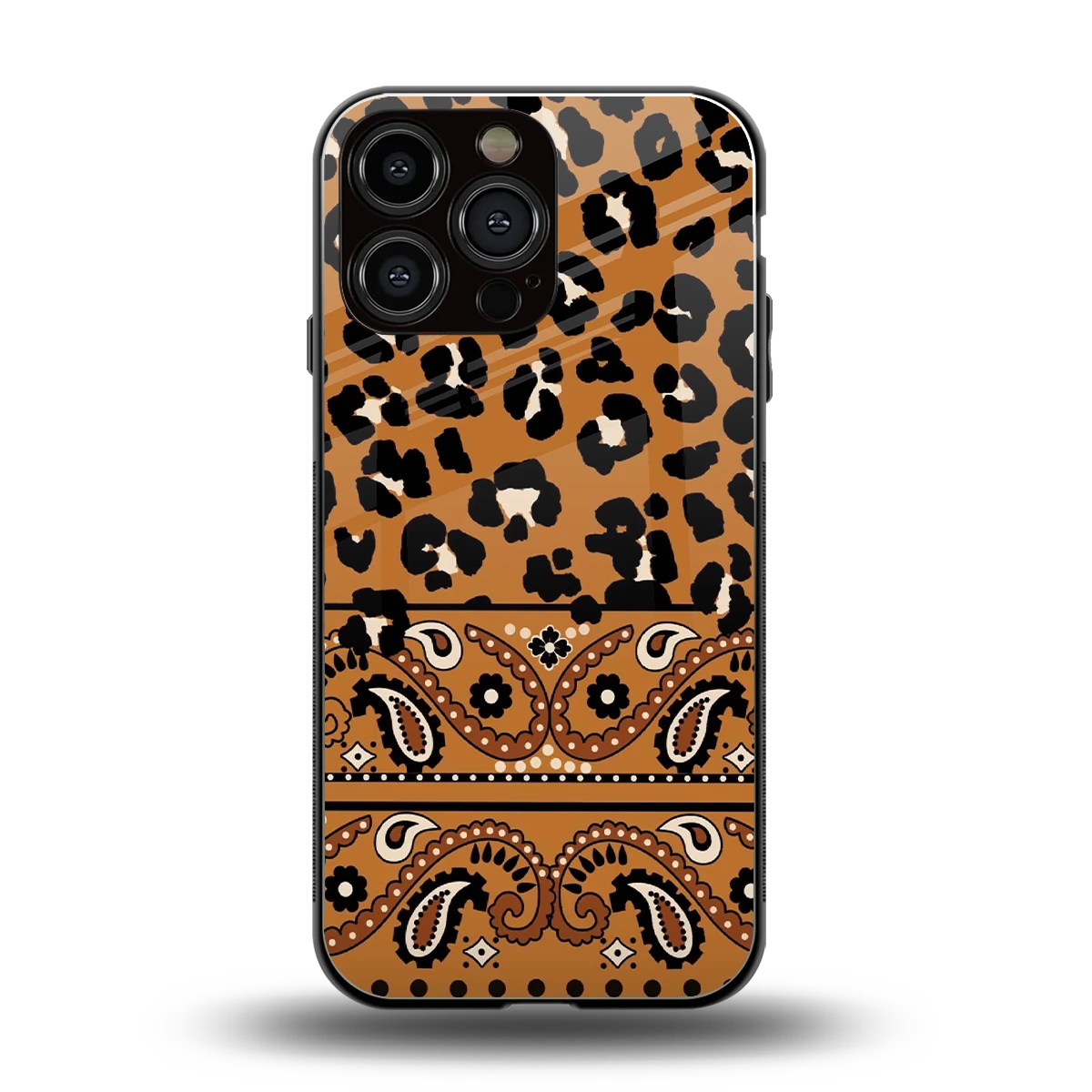 Jungle Bloom back phone cover | glass case for iphone 15 pro max