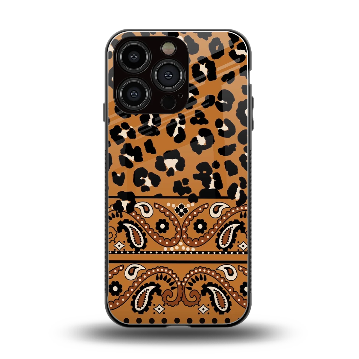 Jungle Bloom back phone cover | glass case for iphone 16 pro