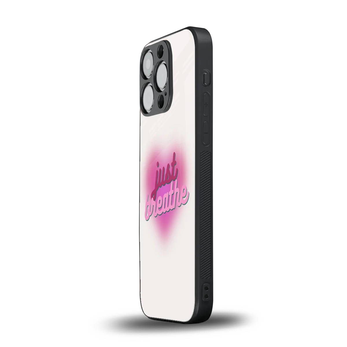 Just Breathe iphone 13 pro mobile cover | shockproof glass phone case