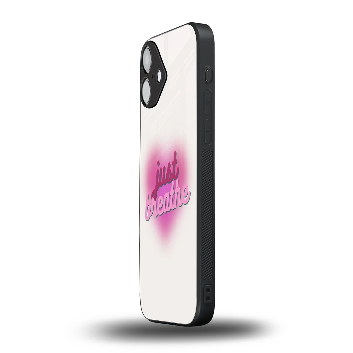 Just Breathe iphone 16 plus mobile cover | shockproof glass phone case