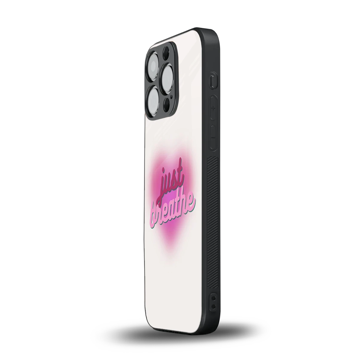 Just Breathe iphone 16 pro mobile cover | shockproof glass phone case