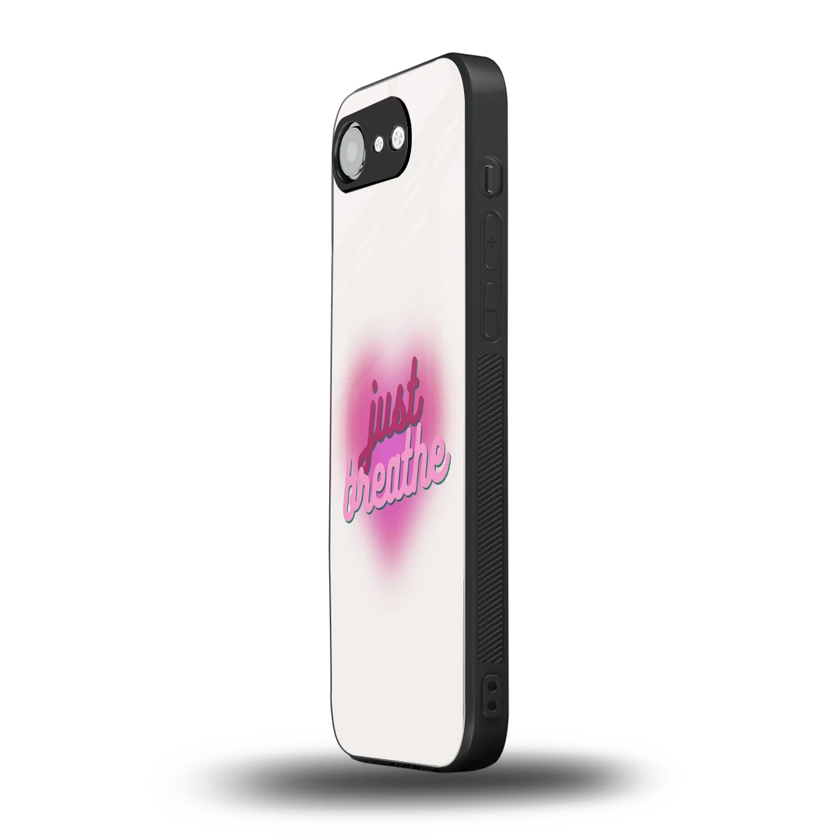 Just Breathe iphone 16e mobile cover | shockproof glass phone case
