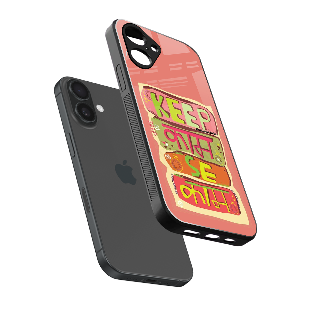 Kaam Se Kaam Phone Case for Iphone 16 | Glass Case