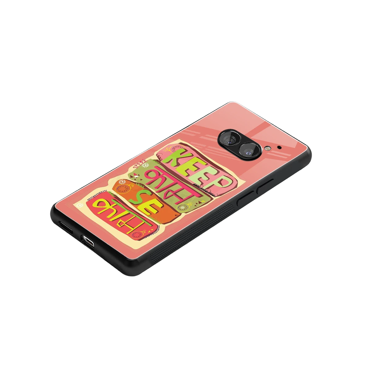 Kaam Se Kaam stylish phone case for nothing phone 2a | glossy glass and slim fit