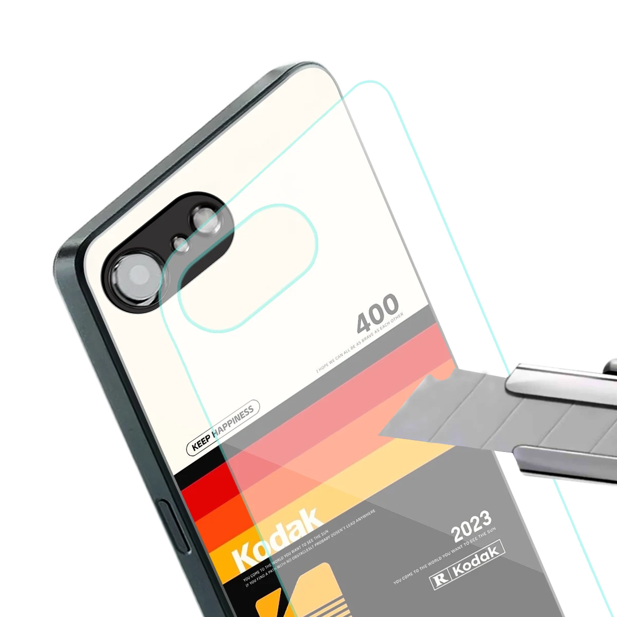 Keep Happiness stylish phone case for iphone 16e | glossy glass and slim fit