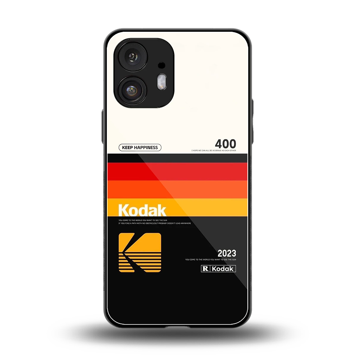 Keep Happiness back phone cover | glass case for nothing phone 2