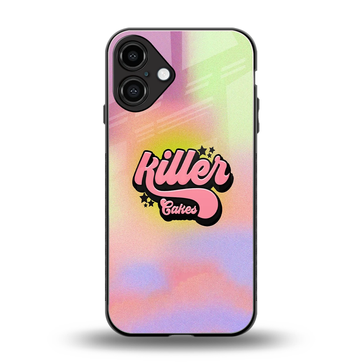 Killer Cakes back phone cover | glass case for iphone 16 plus