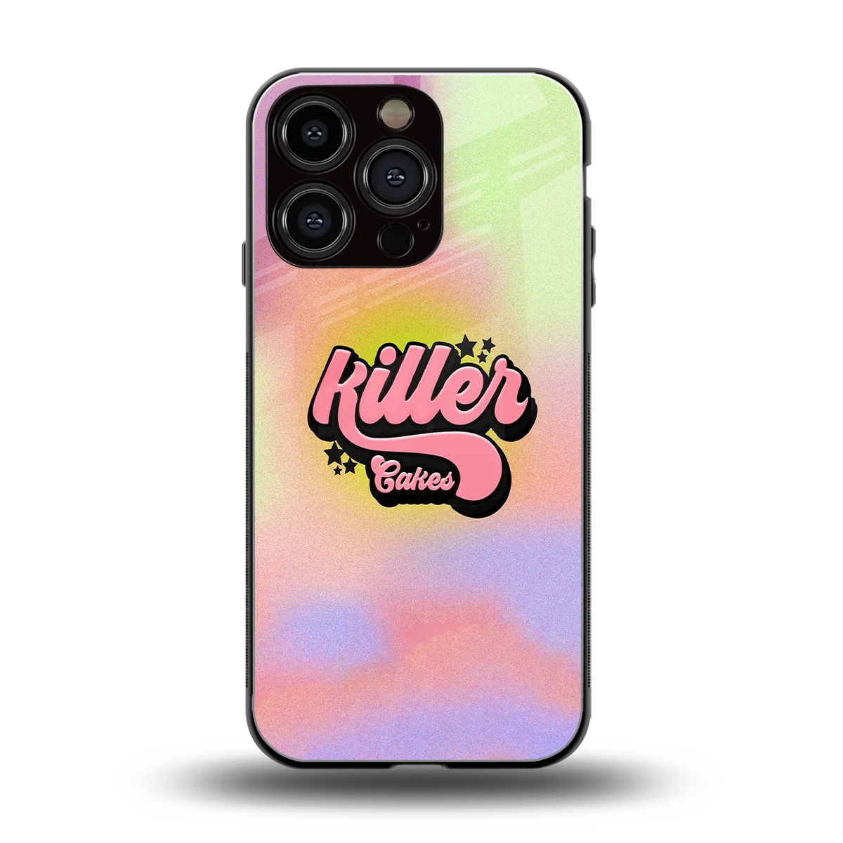 Killer Cakes back phone cover | glass case for iphone 16 pro