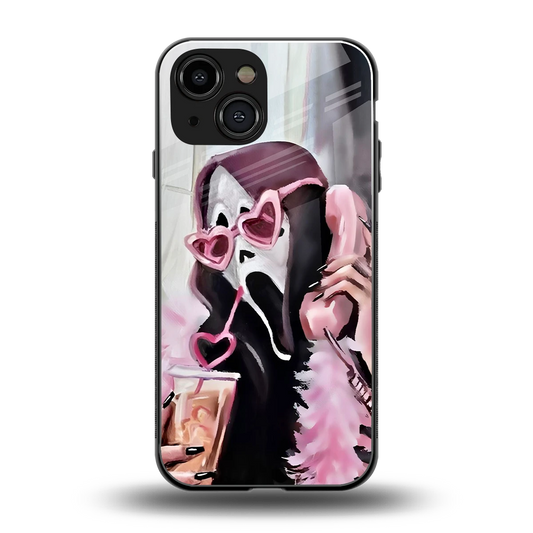 Killer Chiller back phone cover | glass case for iphone 13 mini