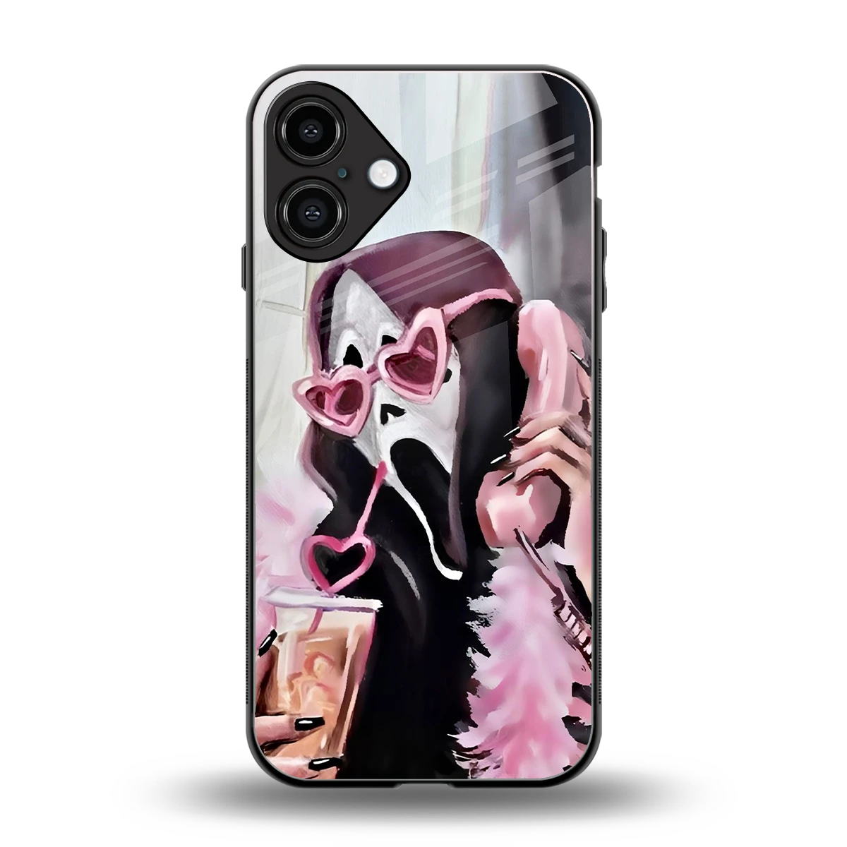 Killer Chiller back phone cover | glass case for iphone 16 plus