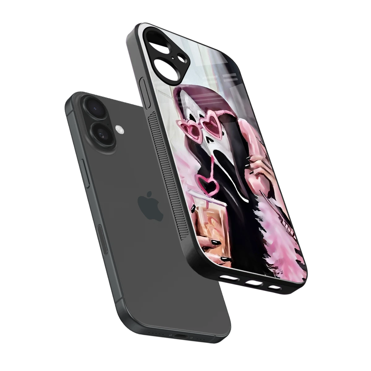 Killer Chiller sleek iphone 16 plus cover with tempered glass back and TPU edges
