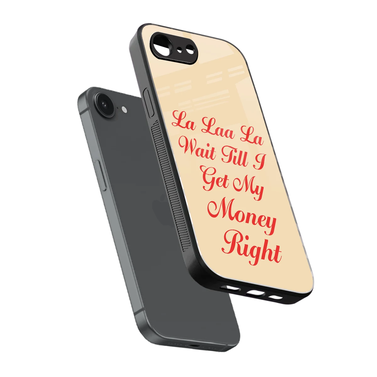 La Laa La sleek iphone 16e cover with tempered glass back and TPU edges