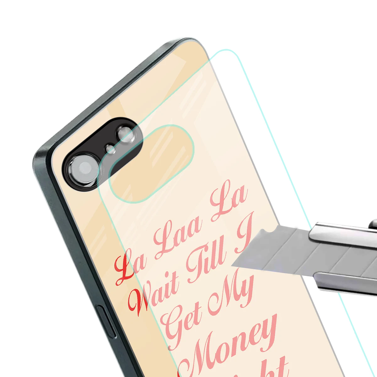 La Laa La stylish phone case for iphone 16e | glossy glass and slim fit