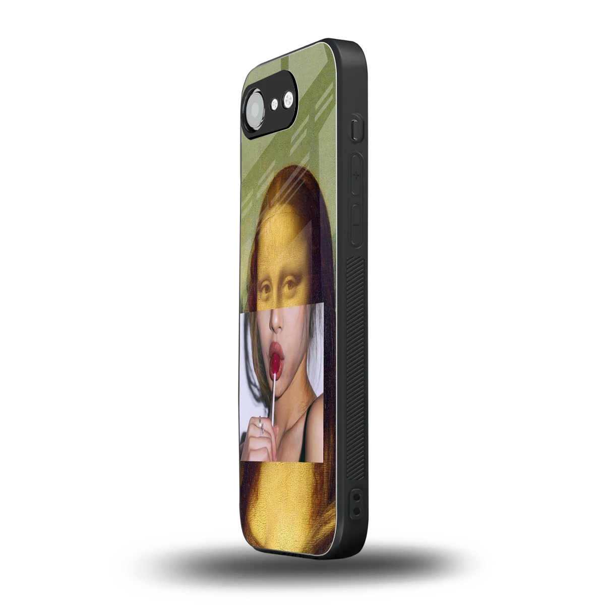 La Mona Lisa iphone 16e mobile cover | shockproof glass phone case