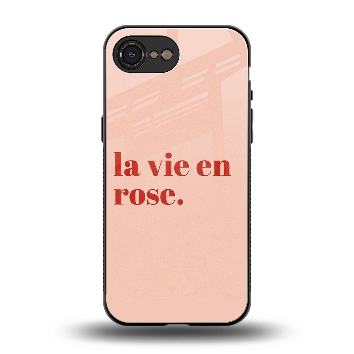 La Vie En Rose Quote back phone cover | glass case for iphone 16e