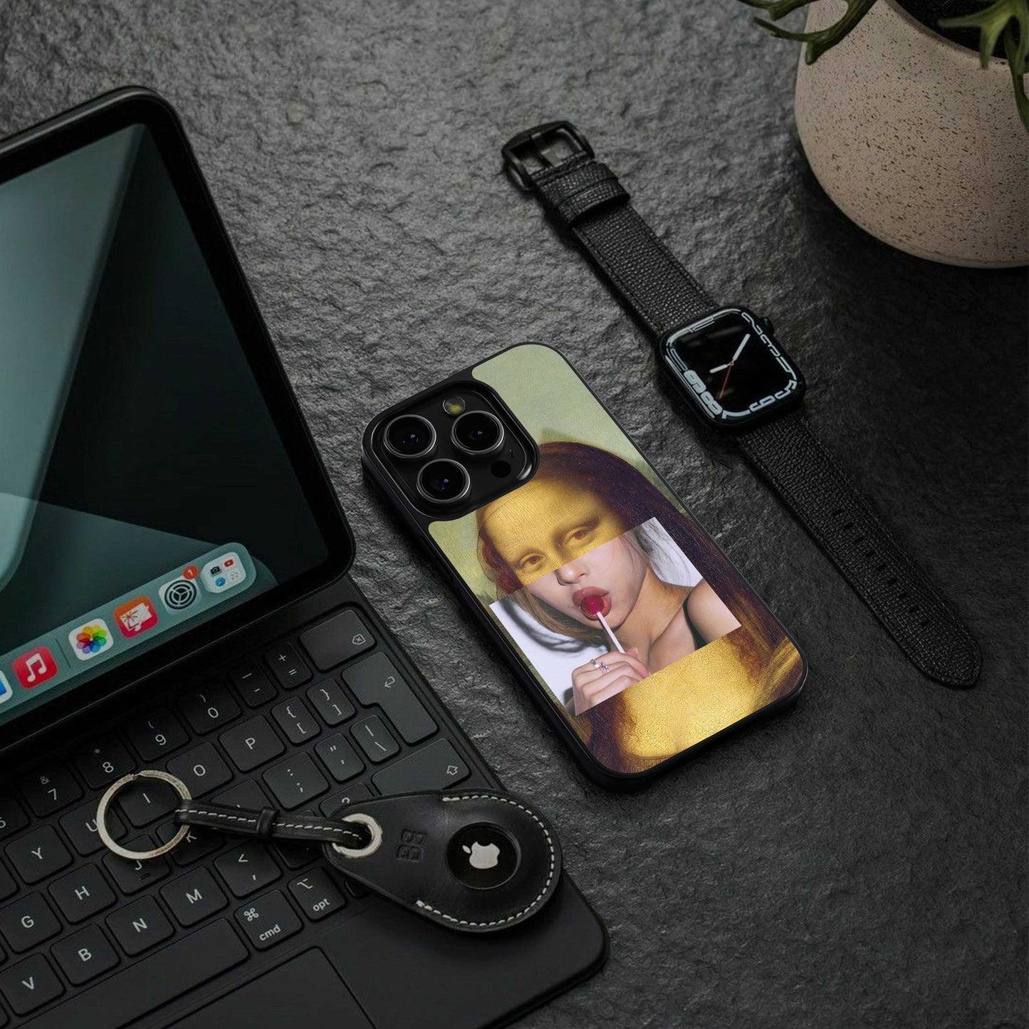 La Mona Lisa Phone Case for Iphone 16 | Glass Case