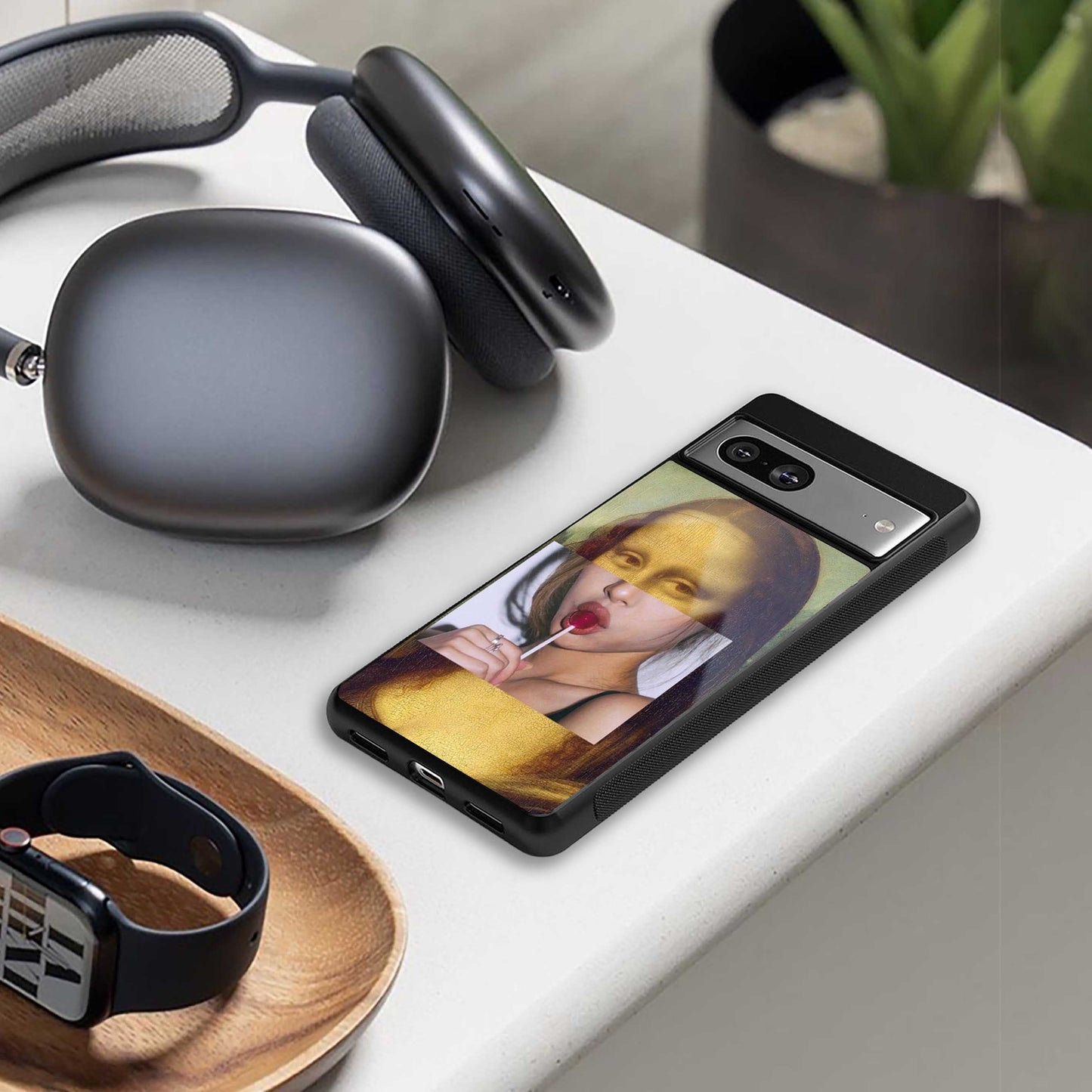 La Mona Lisa Phone Case for Iphone 16 | Glass Case