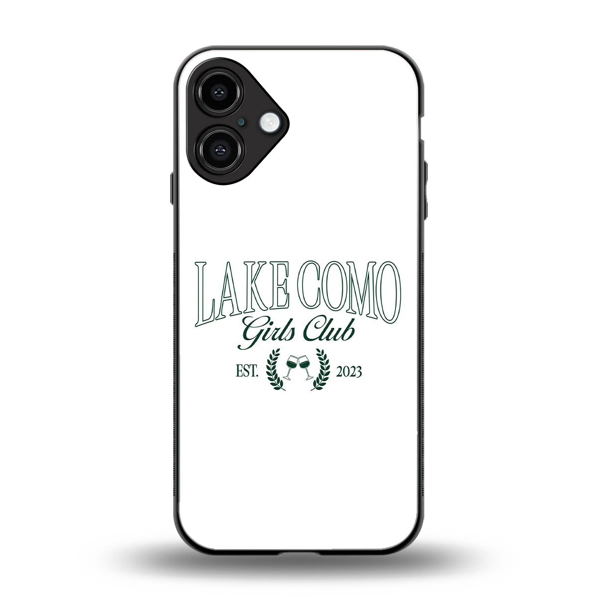 Lake Como back phone cover | glass case for iphone 16 plus