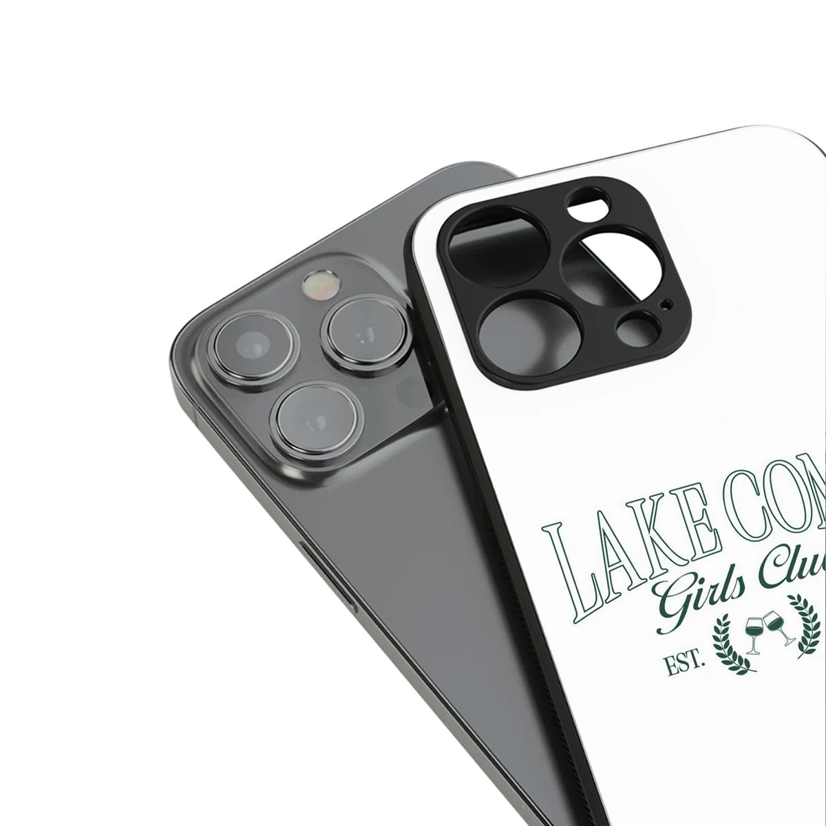 Lake Como stylish phone case for iphone 13 mini | glossy glass and slim fit
