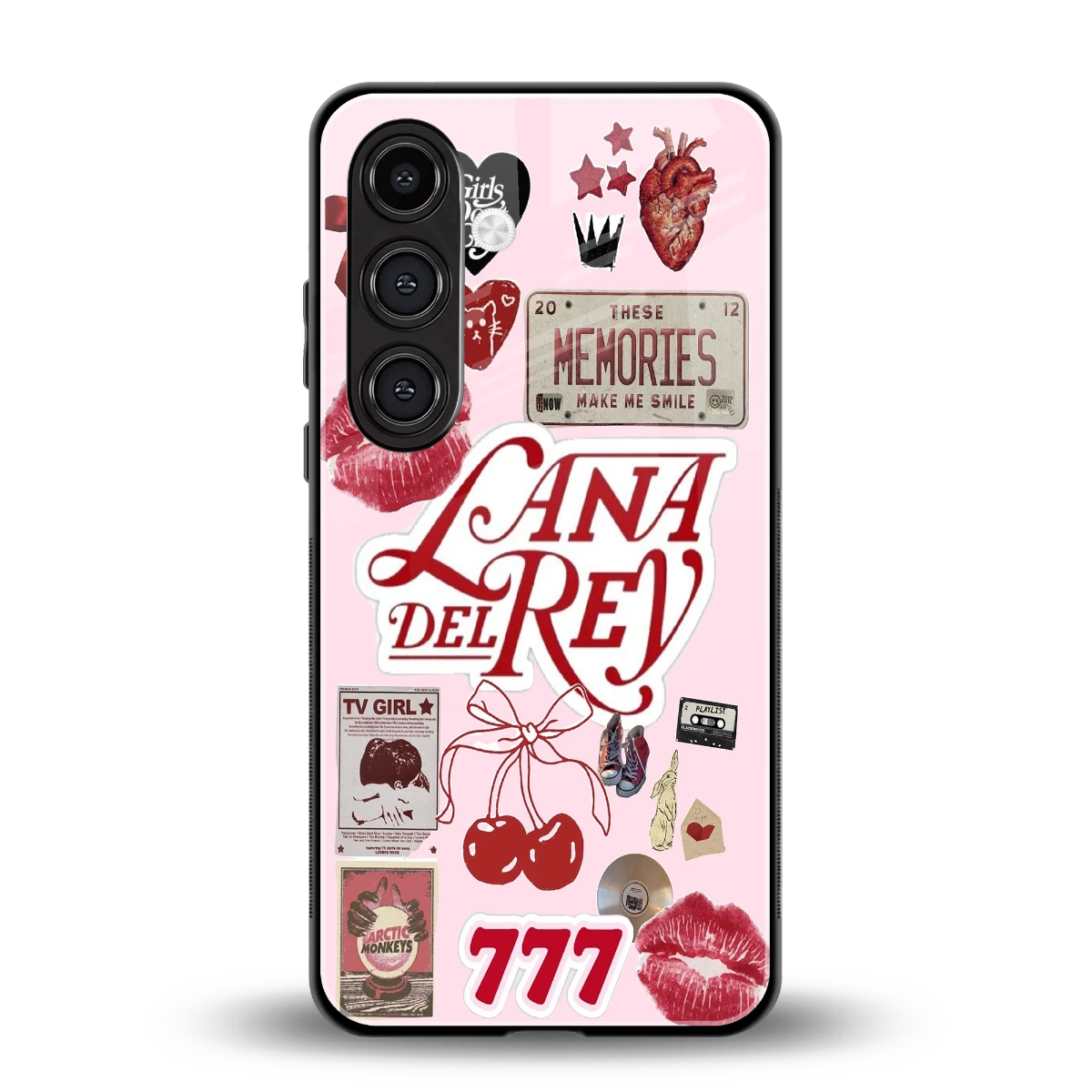 Lana Del Rey Collage back phone cover | glass case for samsung galaxy s23 plus