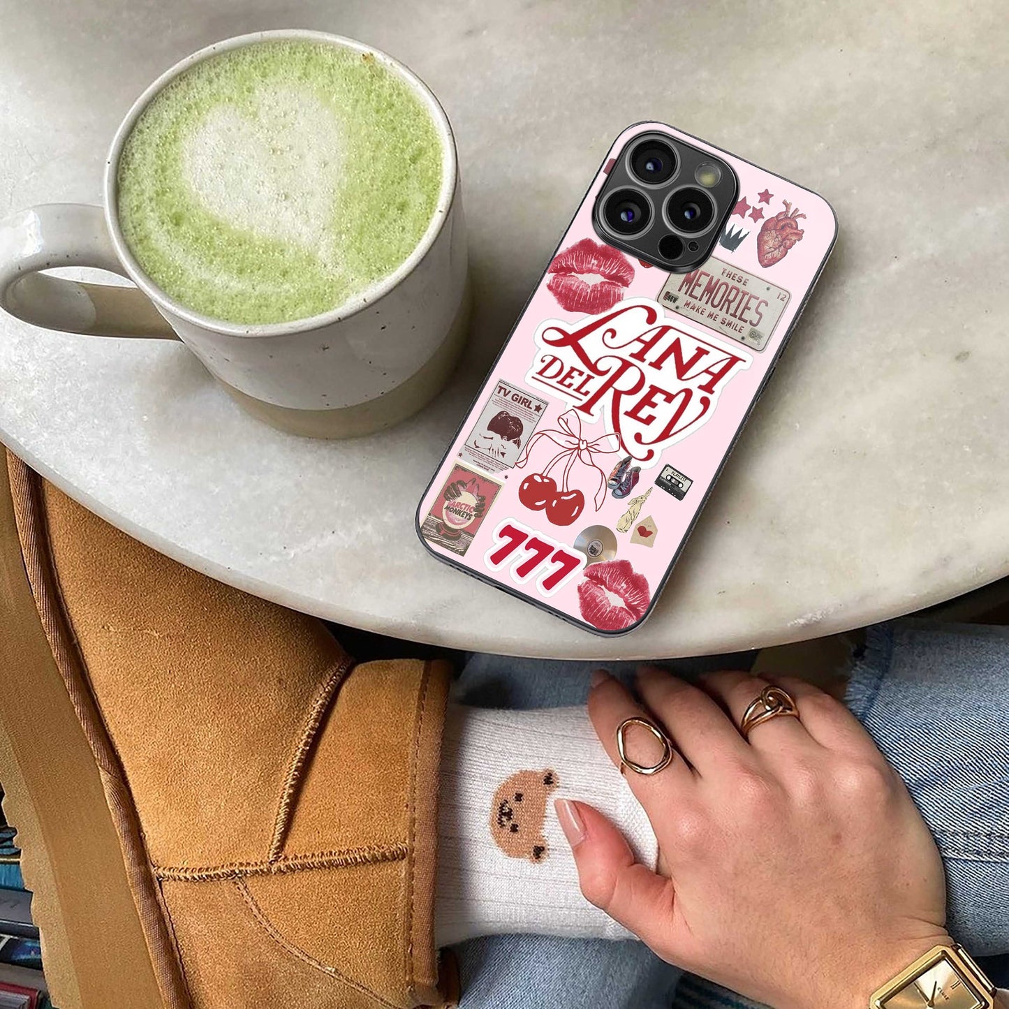 Lana Del Rey Collage Phone Case for Iphone 16 | Glass Case