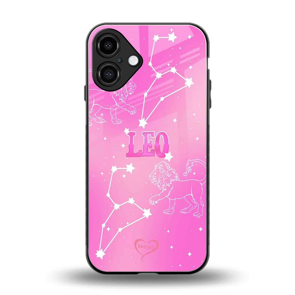 Leo Aura back phone cover | glass case for iphone 16 plus
