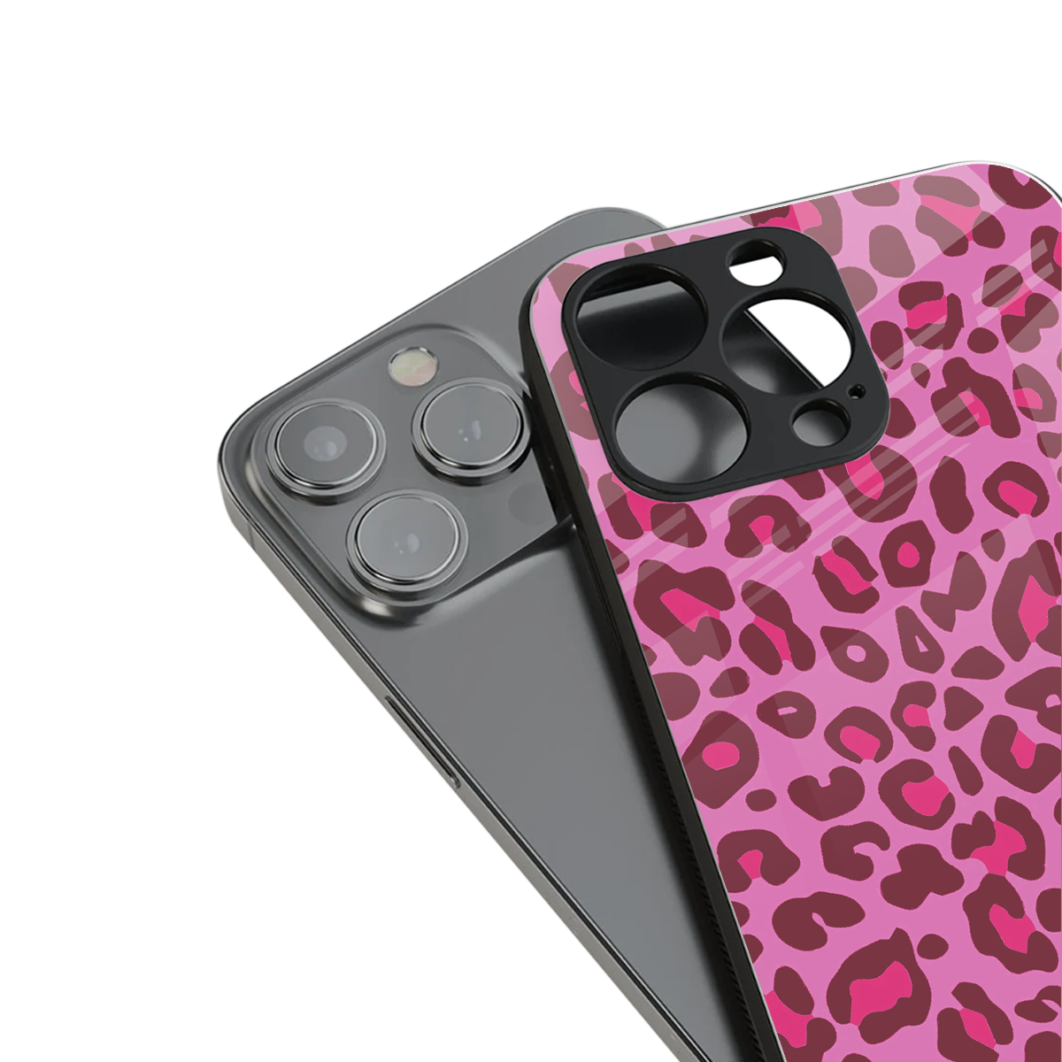 Leopard Pink Phone Case for Iphone 16 | Glass Case