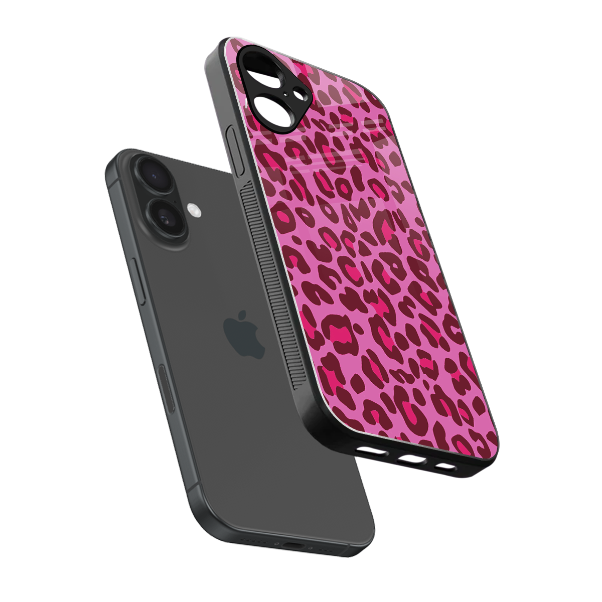 Leopard Pink Phone Case for Iphone 16 | Glass Case