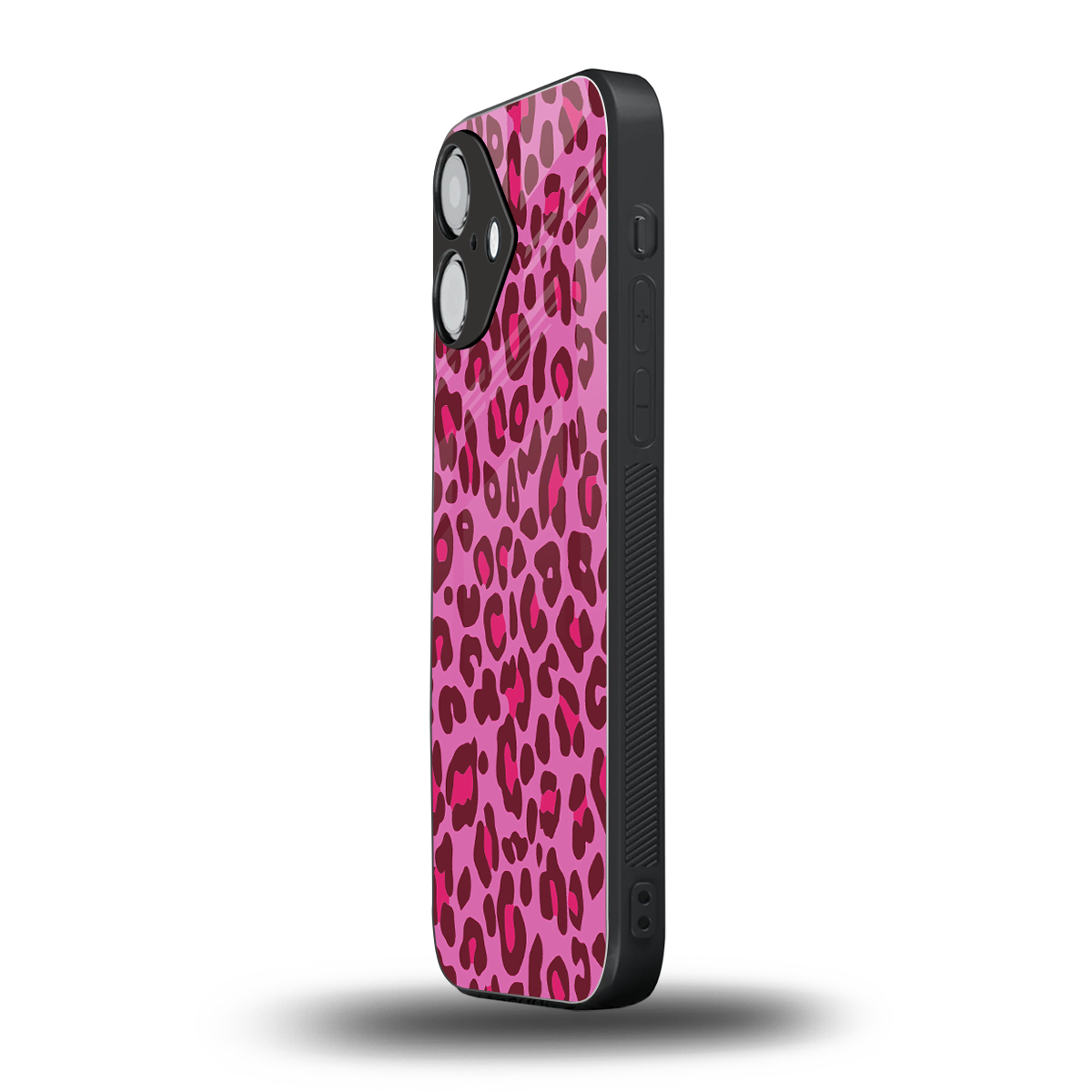 Leopard Pink Phone Case for Iphone 16 | Glass Case