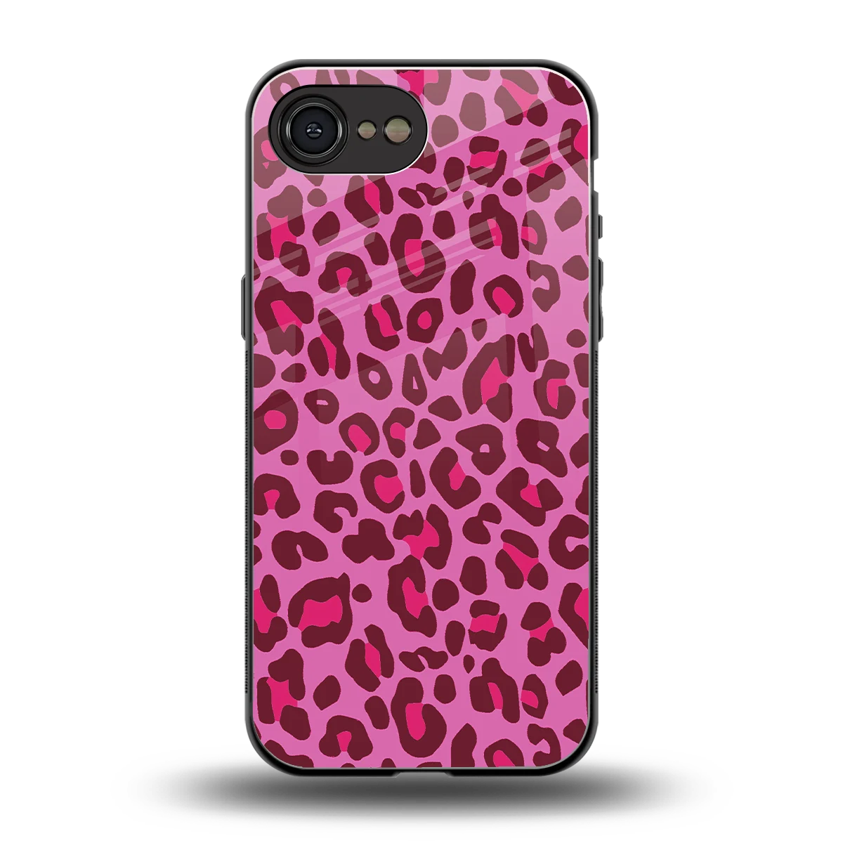 Leopard Pink back phone cover | glass case for iphone 16e