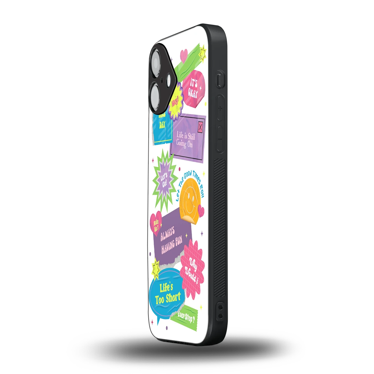 Lesss Go iphone 16 plus mobile cover | shockproof glass phone case