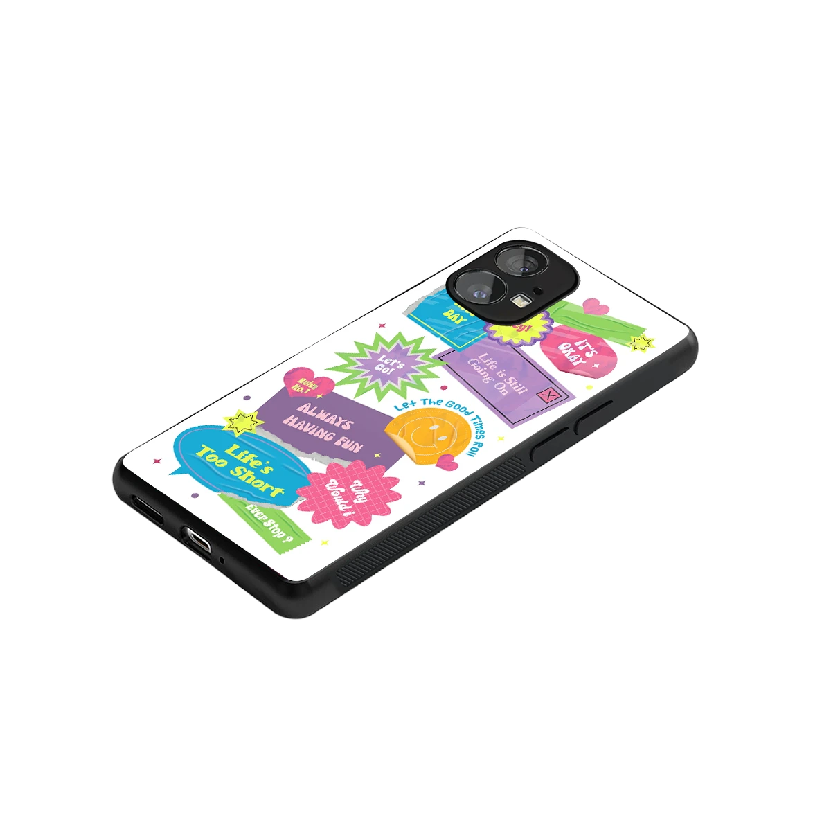 Lesss Go stylish phone case for nothing phone 1 | glossy glass and slim fit