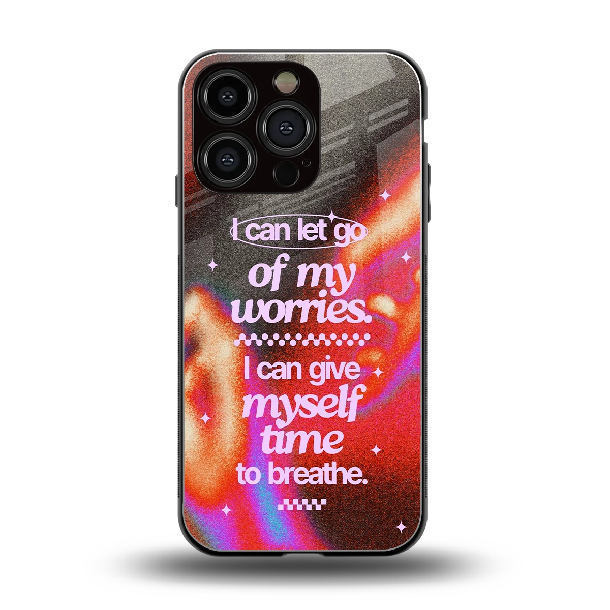 Let Go back phone cover | glass case for iphone 16 pro