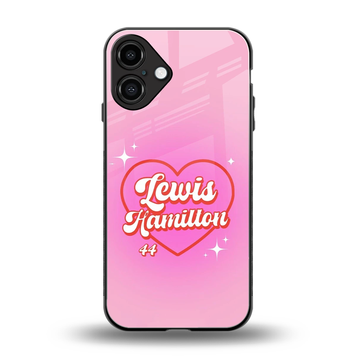 Lewis Hamilton back phone cover | glass case for iphone 16 plus