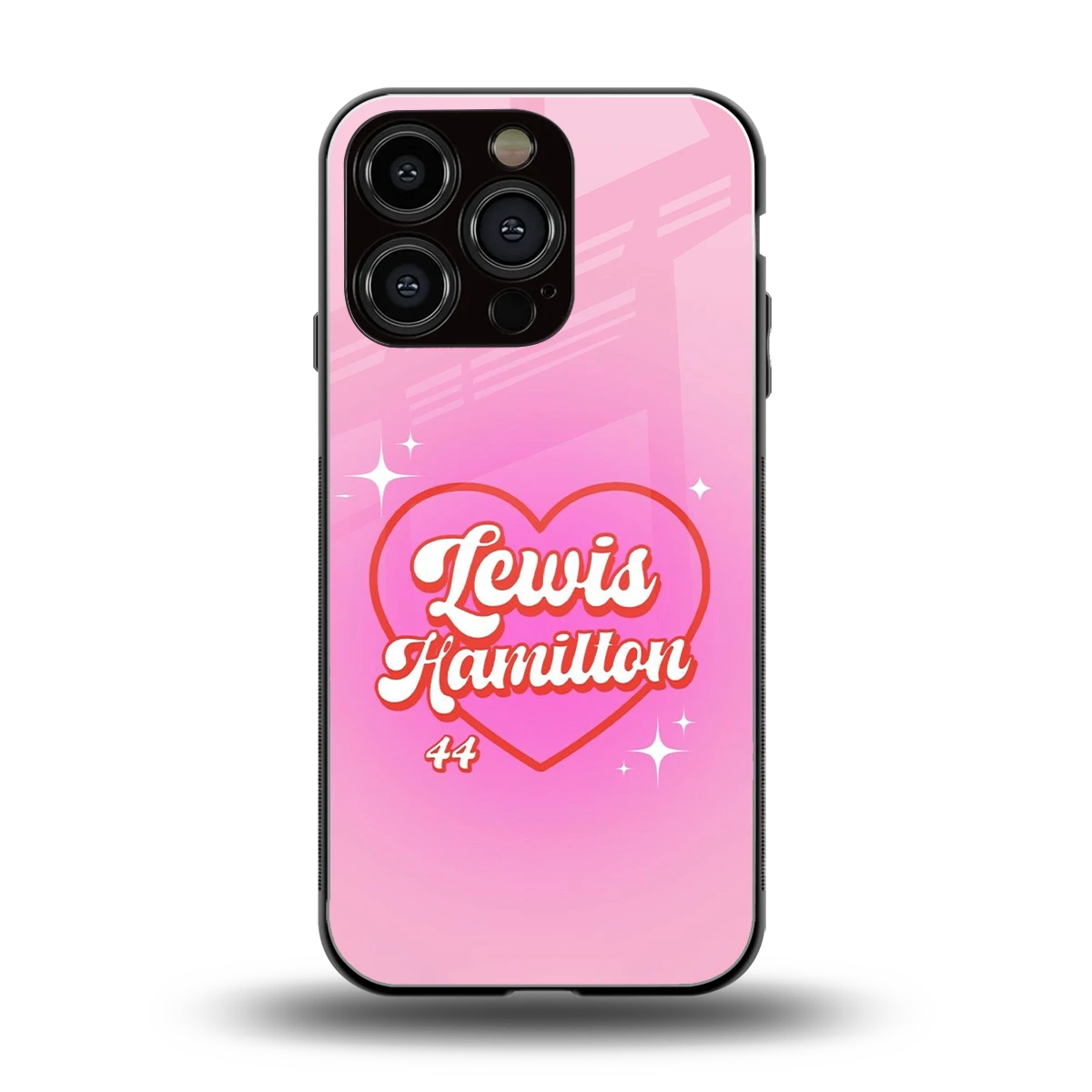 Lewis Hamilton back phone cover | glass case for iphone 16 pro