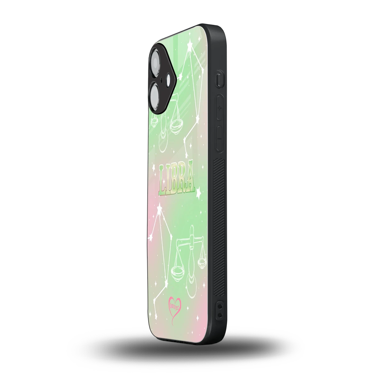 Libra Aura iphone 16 plus mobile cover | shockproof glass phone case