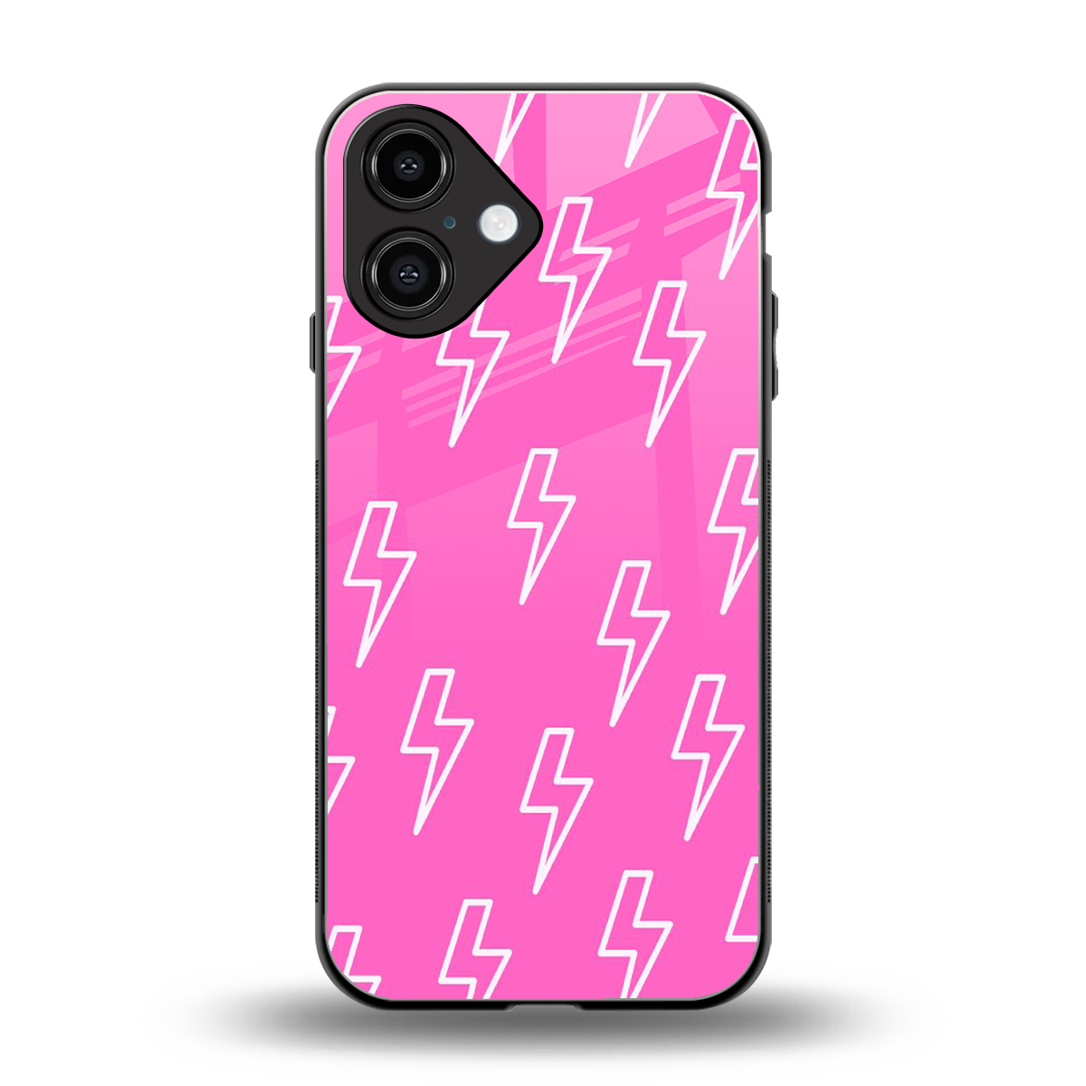 Lightning Pink Phone Case for Iphone 16 | Glass Case